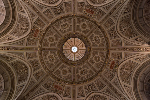 维也纳艺术史博物馆室内巨大的穹顶