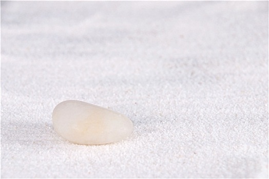 白石,白色背景,沙子