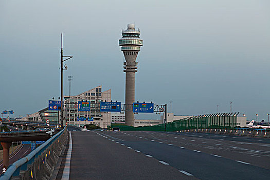上海浦东国际机场的瞭望塔