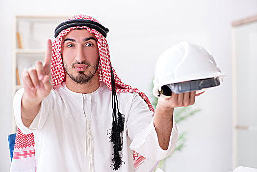 阿拉伯,工程师,工作,新,项目