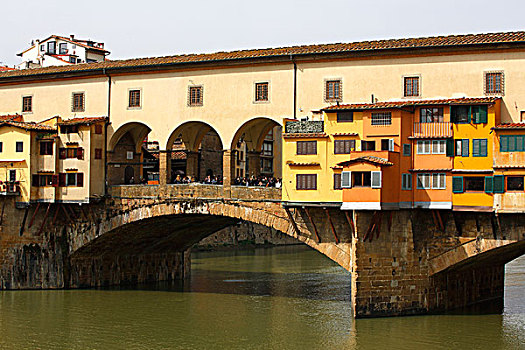 维奇奥桥,中世纪,桥,上方,阿尔诺河,世界遗产,历史,中心,佛罗伦萨,托斯卡纳,意大利,欧洲