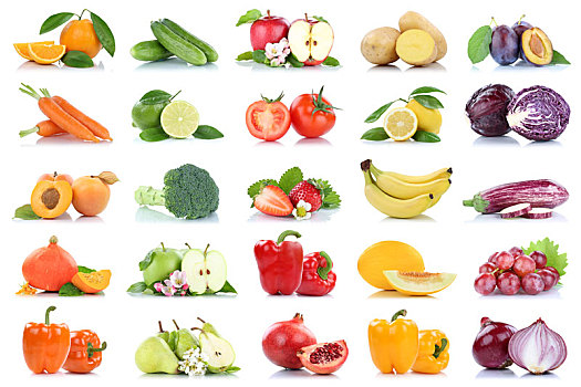 果蔬,水果,许多,苹果,西红柿,橘子,洋葱,彩色,抠像,隔绝