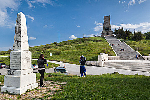 保加利亚,中心,山,自由,纪念建筑,建造,纪念,战斗,战争