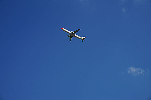 虹桥国际机场,飞机,民航,蓝天,白云