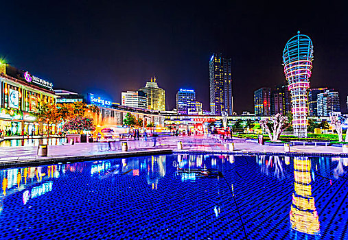 商業街噴泉水景