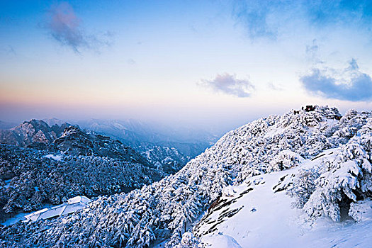 雪景,黄山