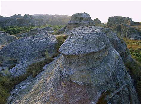 岩石构造,侏罗纪,时期,石头,风,水,国家公园,西南,马达加斯加