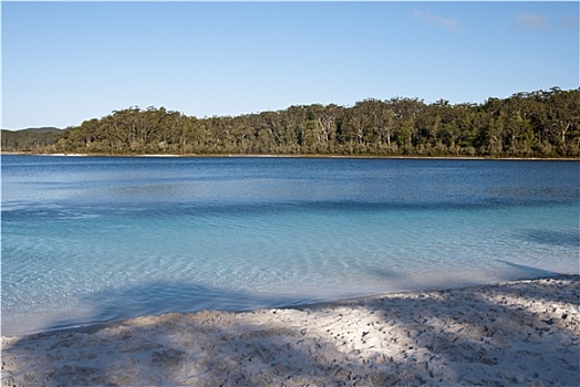 湖,弗雷泽岛,澳大利亚,八月,2009年