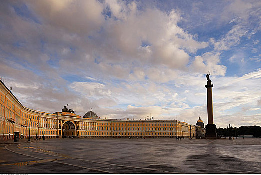 王宫广场,圣彼得堡,俄罗斯