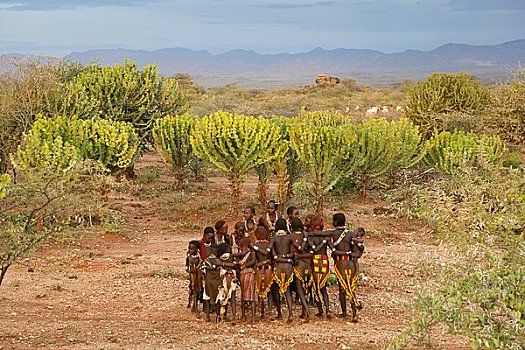 舞者,奥莫山谷,埃塞俄比亚