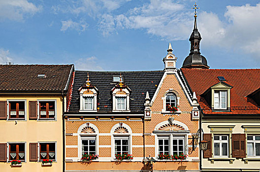 建筑,塔,玛利恩教堂,教堂,背影,巴登符腾堡,德国,欧洲