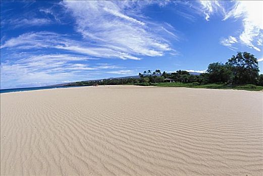夏威夷,夏威夷大岛,哈普纳,海滩,州立公园,质朴,白色,风,沙子