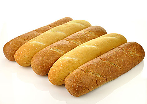 白色,暗色,长条面包