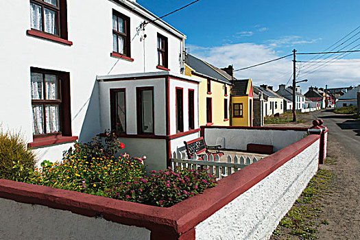 房子,主要街道,西部,城镇,岛屿,多纳格,爱尔兰
