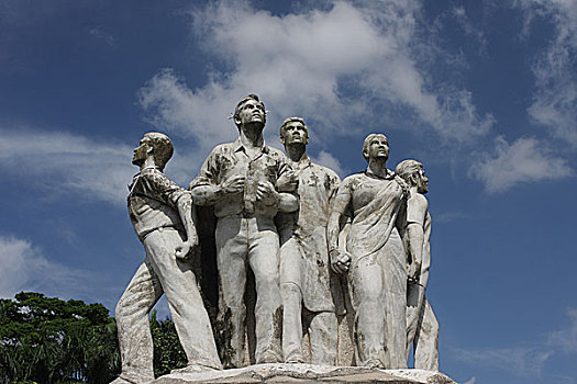纪念,雕塑,达卡,大学,孟加拉,七月,2008年