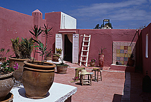 摩洛哥,苏维拉,屋顶,平台