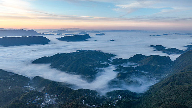 重庆酉阳,乡村清晨风景美