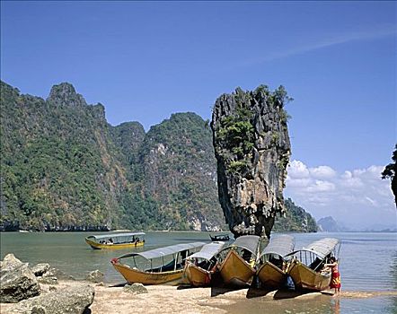岛屿,湾,普吉岛,泰国