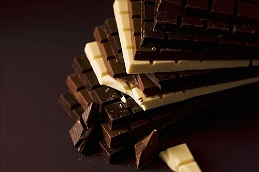 一堆,巧克力块