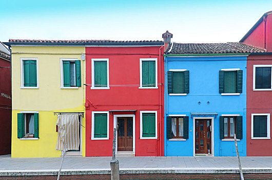 彩色,建筑,房子