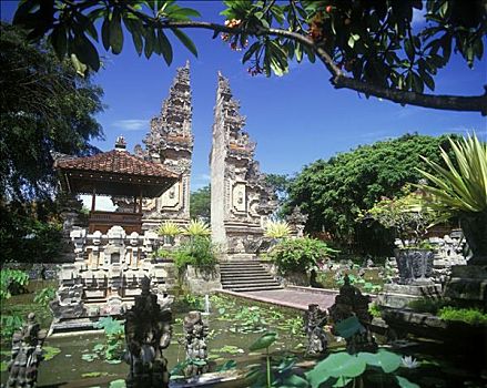 佛教寺庙,巴厘岛,印度尼西亚