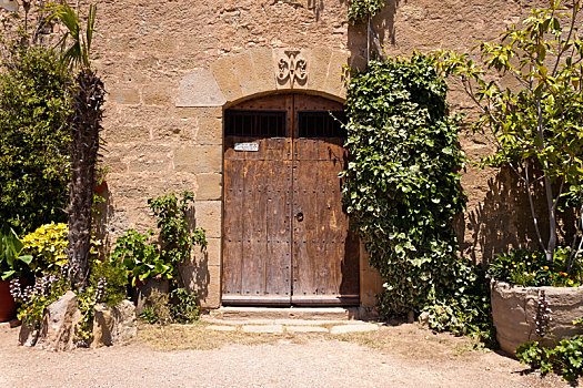 门,教堂,利尔达,西班牙