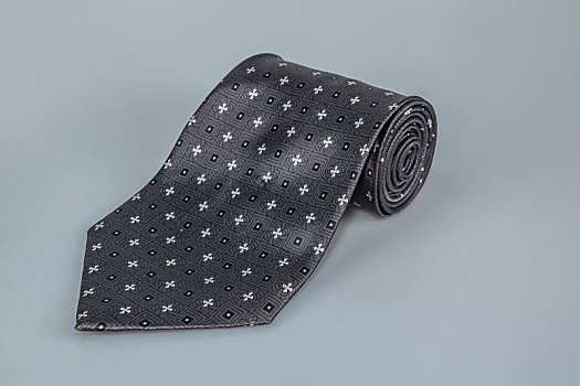 男式商务深色斜条纹领带丝织品