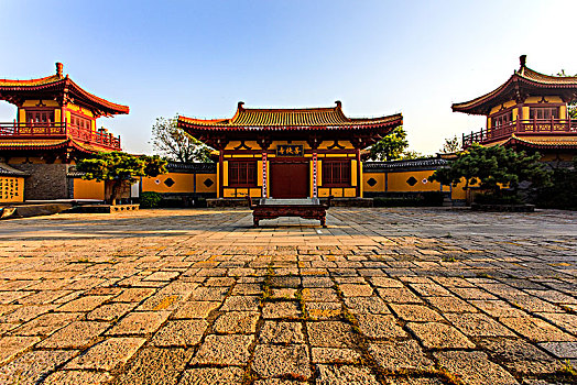 台儿庄运河古城内的少林菩提禅寺