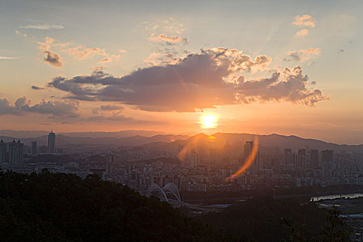 江门,城市,夜景