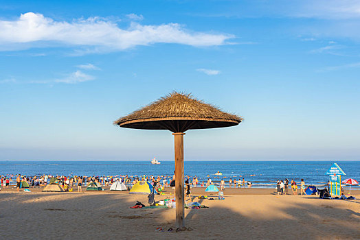 青岛,城市,阳台,海水浴场