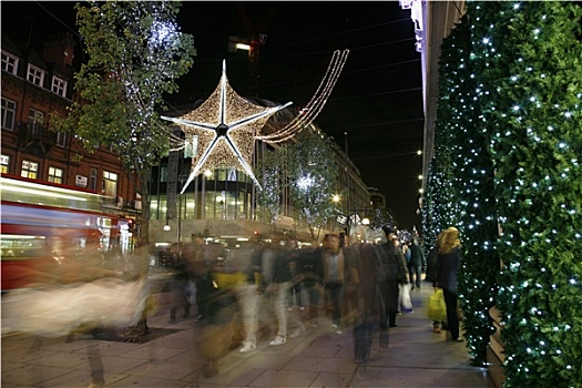 圣诞灯光,伦敦