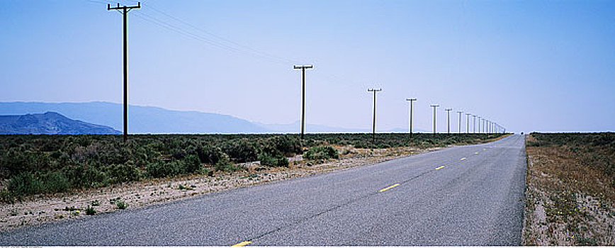 公路,死亡谷国家公园,加利福尼亚,美国