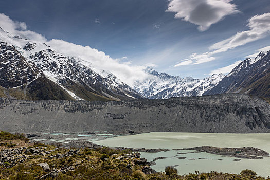 风景,库克山国家公园,新西兰