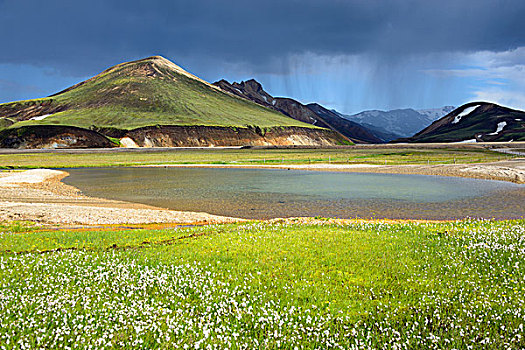 火山地貌,兰德玛纳,冰河河道,国家公园,冰岛,欧洲