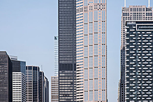 现代,高层建筑,写字楼,芝加哥