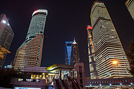 上海陆家嘴夜景