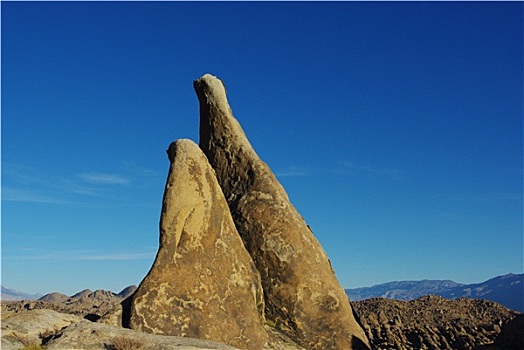 怪诞,石头,山,阿拉巴马山丘,加利福尼亚