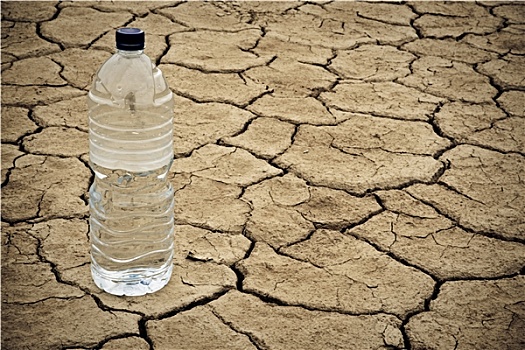 水瓶,干燥,地面