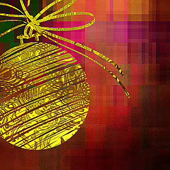 艺术,圣诞节,黄金,球,紫色,红色,金色背景