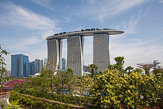 码头,沙,酒店,赌场,花园,新加坡