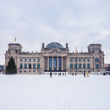 德国,德国联邦议院,冬天