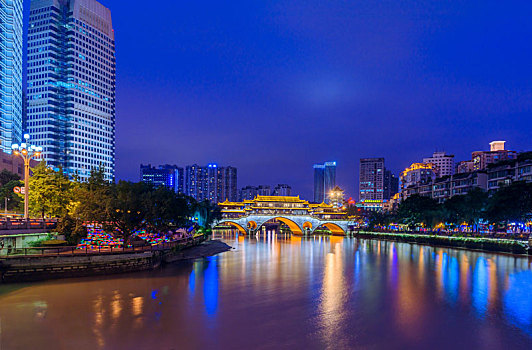 成都,合江亭,九眼廊桥,安顺廊桥,夜景风光,中国画,夜景,风光,成都夜景,成都合江亭,慢门夜景,倒影,城市风光,城市夜景,慢门摄影,慢门,湖泊,河流,城市夜景风光