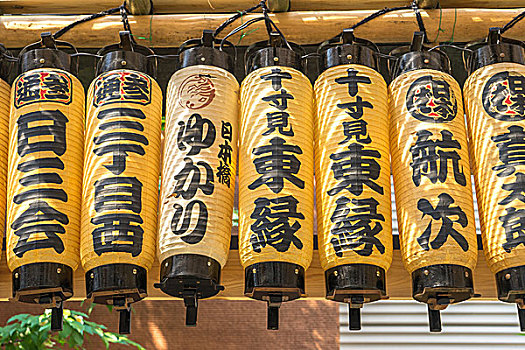 灯笼,日本,文字