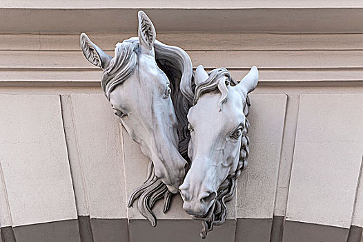 马,雕塑,冬天,骑,皇家,马厩,今日,维也纳,奥地利,欧洲