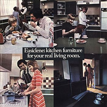 广告,厨用家具,70年代