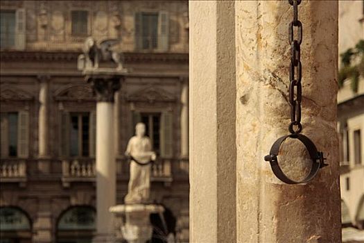 链子,石头,圣母玛利亚,维罗纳,广场,意大利,欧洲