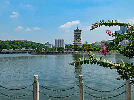 湖南省长沙市湖南烈士公园－潇湘阁