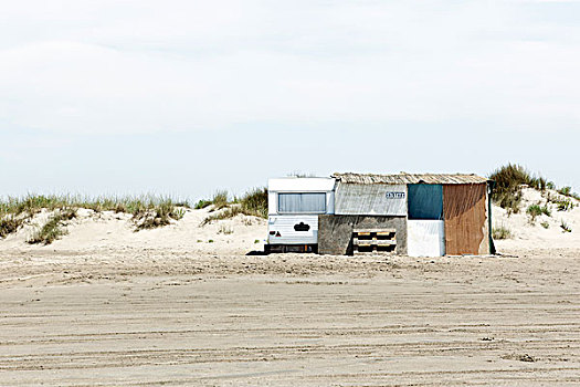 房车,海滩
