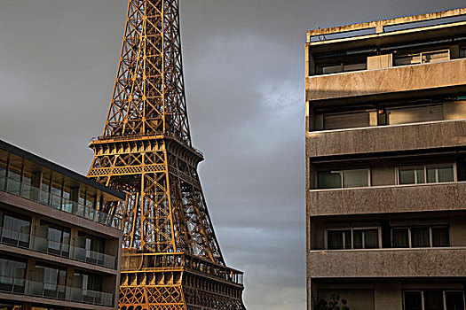 埃菲尔铁塔,风景,屋顶,巴黎