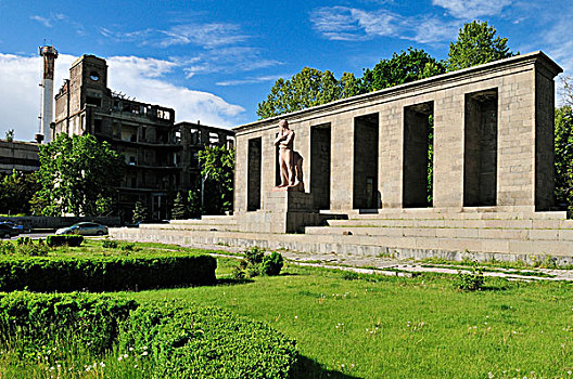 风格,纪念建筑,市区,埃里温,亚美尼亚,亚洲